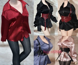 1/6 Scale Silk Shirts Top Clothes Belt for 12" Female TBL S52 S42 UD Figure - Picture 1 of 38
