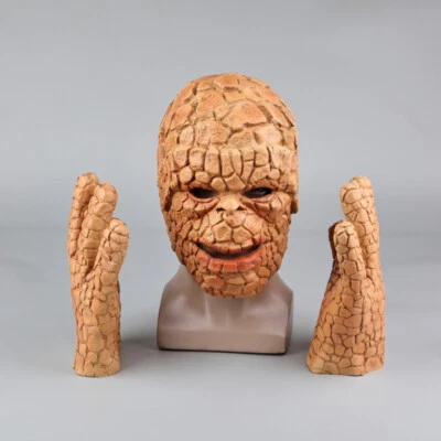 Cosplay Fantastic Four Thing Mask CLaw Gloves Halloween Superhero Ben Grimm Mask - Image 1 of 4