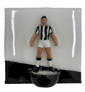 MARIO ESPOSITO SERIE A OMAGGIO ALLA JUVE TELA DIPINTA A MANO IN RESINA 10X10 CM - Foto 1 di 3