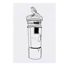 Large 'Post Box With Robin' Temporary Tattoo (TO00020385)