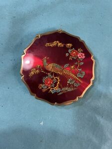 Vintage Stratton Peacock Powder Compact with Mirror