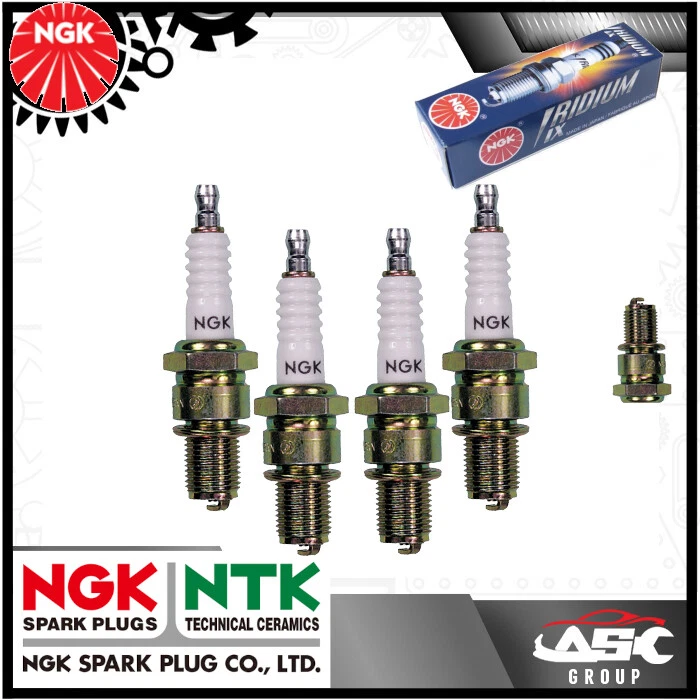 NGK Iridium LPG Spark Plugs - DPR8EIX-9 - fits Yamaha 1000A GTS 1000 A x4 - Image 1 of 1