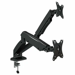 Dual Monitor Stand - Gas Spring Monitor Arm - Fully Adjustable Motion - Picture 1 of 11