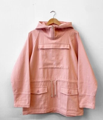 Chaqueta Pullover Smock Anorak Años 60 Vintage Estilo Mod - Lona Algodón - Crudo Foto 1 de 4