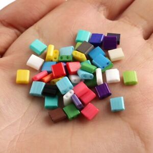 Two Hole Tila Beads Multicolor Glass Seed Needlework Jewelry Making Accessories