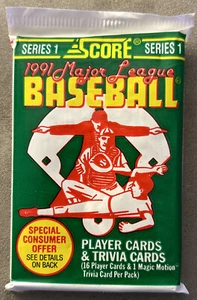 1991 Score Baseball Pack John Farrell Indians (Top) Mike Jeffcoat Rangers (Back) - Picture 1 of 2