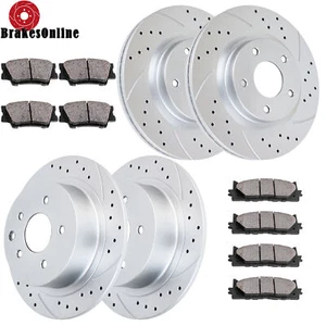 Front Rear Brake Rotors and Brake Pads Kit for Nissan Altima 2013-2023 Brakes - Picture 1 of 7