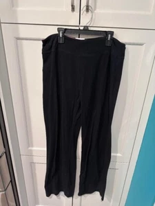 Nuevo Mujer So Fashion Yoga Pantalones Negro Rosa Love Talla XL Confort Ejercicio - Imagen 1 de 3