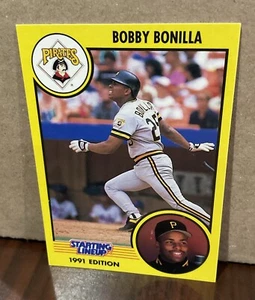 Tarjeta de alineación inicial Bobby Bonilla 1991 Kenner - Piratas de Pittsburgh - Imagen 1 de 2