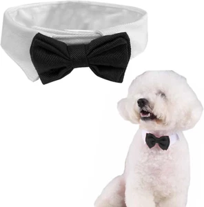 Adjustable Formal Pet Bowtie Collar Neck Tie for Dogs and Cats Wedding Grooming - Picture 1 of 7