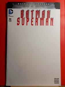 2016 DC Comics Batman Superman Issue 30 Blank Sketch Cover C Variant FREE SHIPNG - Picture 1 of 1
