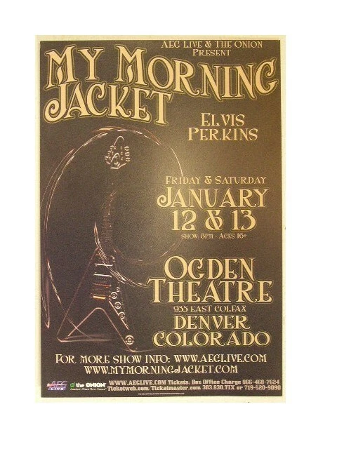 My Morning Jacket Handbill Poster Flying V Ogden - Image 1 of 1
