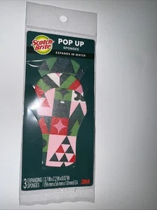 Scotch-Brite Pop Up 3 Pack Compressed Expanding Sponges - Picture 1 of 7