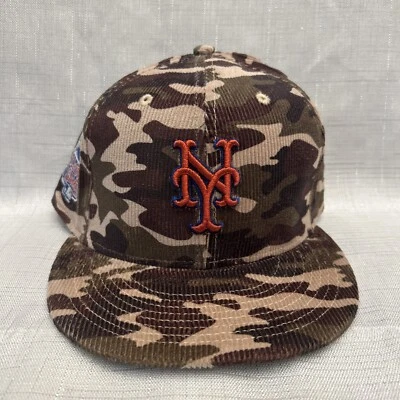 New York Mets New Era 59Fifty Fitted Hat Size 7 5/8 Desert Camo - Image 1 of 4