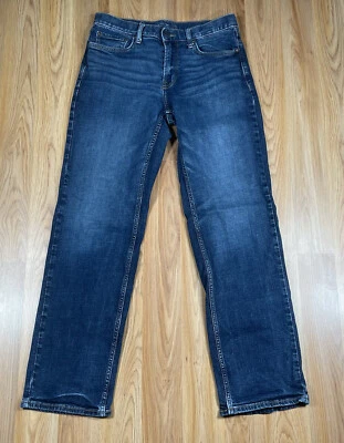 Old Navy Jeans Mens 32Wx34L Loose Straight Leg Long Blue Wash Denim Cotton Blend - Image 1 of 4