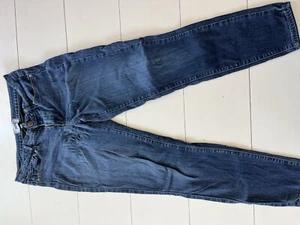Paige Verdugo Damen-Jeans mit Reißverschluss Größe 30 dunkel gewaschen blau Denim - Bild 1 von 7