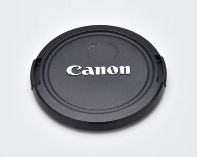 Canon EOS E 67mm Snap-On Front Lens Cap Chrome Logo (#1561) - Image 1 of 2