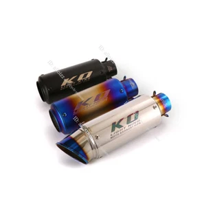 Universal 38-51mm Exhaust Pipe Motorcycle Muffler Tips Slip On With DB Killer - Picture 1 of 12