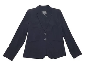 The Limited Marineblau Blazer 2 Knöpfe 2 gefälschte Taschen vorne Größe 8 Neu mit Etikett - Bild 1 von 9
