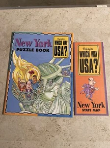 highlights which way USA new York puzzle book and state map - Picture 1 of 5