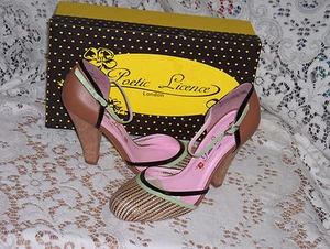 POETIC LICENCE LONDON SHOES 8.5 HOPEFUL GREEN MINT BEIGE TAN STRAPPY CORK HEEL - Picture 1 of 5