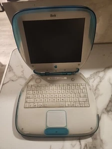 Apple iBook Blueberry G3 366MHz Special Edition Model M2453 Untested As Is - Afbeelding 1 van 13