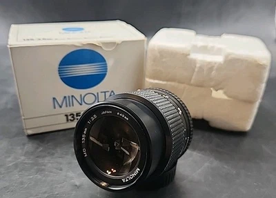 MINOLTA MD 135mm f/3.5 Telephoto Manual Focus SR Mount with Original Box - Image 1 of 4