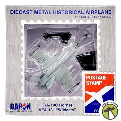 Daron Postage Stamp Collection F/A-18C Hornet VFA-131 Wildcats Diecast Airplane - Image 1 of 4