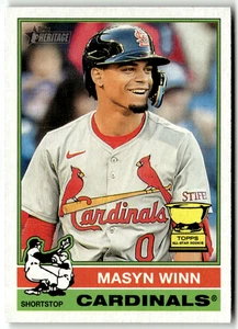 2025 Topps Heritage MLB Baseball Series 1 No. 103 Masyn Winn - Bild 1 von 2