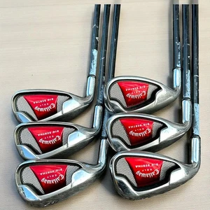 Lefty Callaway Big Bertha Iron Set 6pcs 6-S Callaway75 Carbon Flex R Left-Handed - Picture 1 of 13