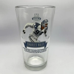 Miller Lite Football Hall of Fame Pint Glass - Charles Haley Cowboys - Picture 1 of 2