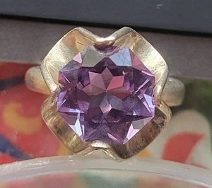 Vintage Mexiko 925 Sterling Farbwechsel lila Saphir, Größe 6,5 - Bild 1 von 8