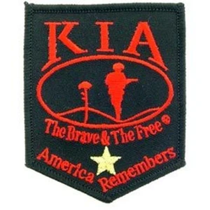 KIA Killed In Action Patch Military Gifts Patches for Jackets Hats Vests - Picture 1 of 1