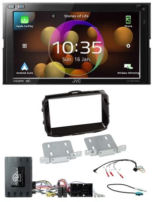 JVC DAB Lenkrad 2DIN Bluetooth USB Autoradio für Alfa Giulietta 14-21 Infoadapte - Bild 1 von 4