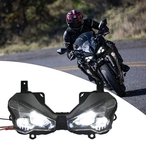 LED Headlight Assembly Hi/Low Beam DRL For Kawasaki Ninja 500 /SE 2024 2025 - Picture 1 of 13