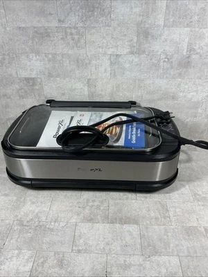 Power XL Indoor Smokeless Grill Pro PG-1500FDR Easy Beginner Clean -Tested/Works - Image 1 of 4