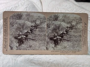 * Spanish American War Soldiers in the Trenches * Stereoview Griffith / Zahner - Bild 1 von 4