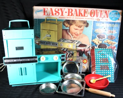 Kenner's Easy Bake Oven Original Box Book & Accessories WORKING & CLEAN 1964 Vtg - Image 1 of 4