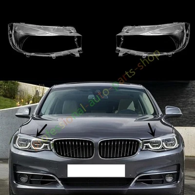 Cubierta de lente transparente para faros laterales + pegamento para BMW Serie 3 GT F34 2017-2020 Foto 1 de 4