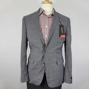 Kenneth Cole Awearness Men's Sport Coat Blazer Two Button Gray Slim 40R NEW - Picture 1 of 15