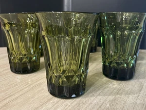Perspective Green by NORITAKE 5" Glasses/ Tumblers Set Of 8 1970-1985 - Picture 1 of 11