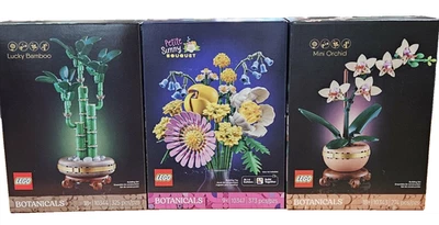 Lego Botanicals лот из 3 новых подарочных наборов цветов наборы для сборки с цветочным рисунком - Изображение 1 из 4