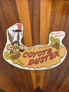 Coyote Duster Original Vintage Sticker Beep Beep Warner Bros Seven Arts Inc - Picture 1 of 4