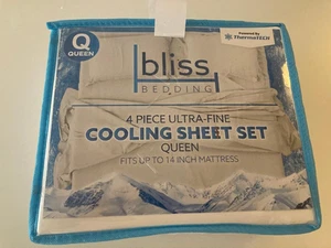 bliss Bedding 4 Piece Ultra-Fine Cooling Queen Sheet Set - Picture 1 of 2