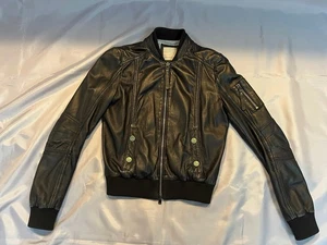 PINKO, chaqueta de cuero, negro, talla 36 - Imagen 1 de 9