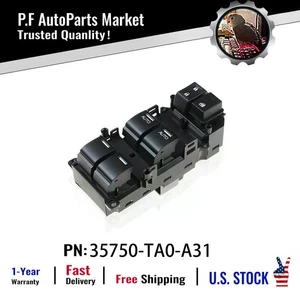 35750TA0A31 Master Power Window Switch For Honda Accord 2008-2012 EX-L V6 Sedan - Picture 1 of 12