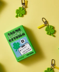 Trèfle à 4 feuilles peut servir de porte-clés quotidien fortune check smartphone 🍀 - Photo 1 sur 10