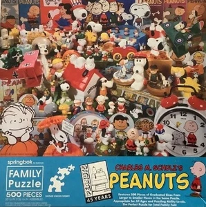 Charles M Schulz Peanuts 45th Anniversary 500 Pieces Puzzle Springbok New/Sealed - Picture 1 of 2