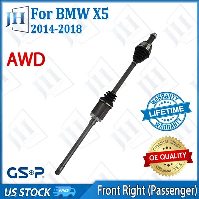 OE Front Right Passenger CV Axle Shaft For 2014 15 16 17 18 BMW X5 L6 3.0L AWD - Image 1 of 4