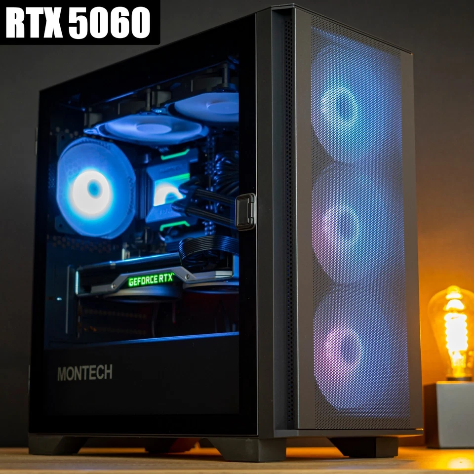 Computador desktop RTX 5060, Intel 14-Core, 32GB DDR4 RAM, 1TB NVME SSD para jogos - Imagem 1 de 1